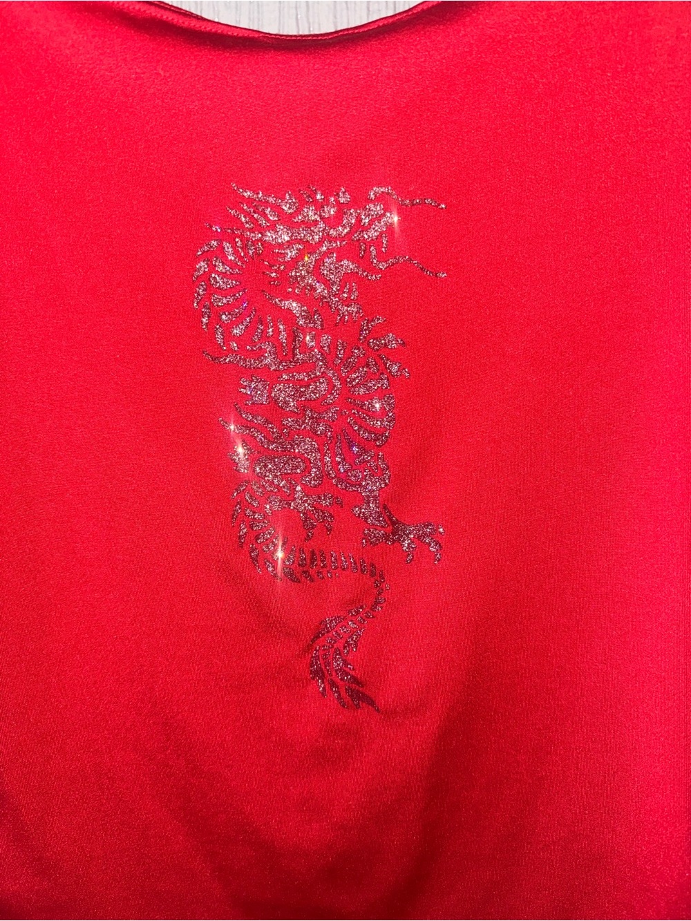 🌼2/30$ Red Sleeveless Dragon Tank Top - Picture 3 of 3